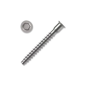 Spojovací materiál Vrut nábytkový - konfirmát 5,0x50 ZHH IMBUS ZB závit částečný