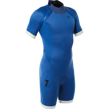 Neoprenové oblečení SUBEA Pánský krátký neopren na potápění s přístrojem SCD 500 neopren 3 mm modrý XL MODRÁ