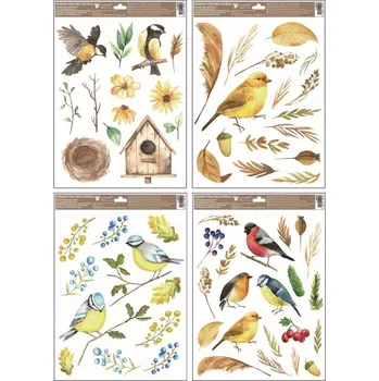 Okenní dekorace Okenní fólie - Ptáci - 30&nbsp;x 42 cm - 40014