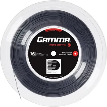 Struna na výplet tenisové rakety Tenisový výplet Gamma MOTO Soft (200 m) Šedý (1.24 mm)