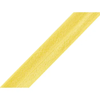 Textilie Lemovací pruženka půlená šíře 20 mm, střední, 38 žlutá