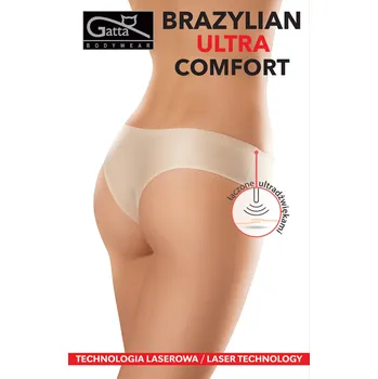Kalhotky Dámské kalhotky Brazilky Ultra Comfort - Gatta Barva: černá, Velikost: L