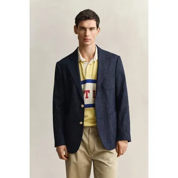 Pánské sako SAKO GANT INDIGO CLUB BLAZER DARK BLUE RAW