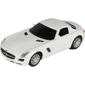 autíčko Model auta Mercedes-Benz SLS AMG 1:43 Bílý plastový model sportovního kupé Detailní miniatura supersportu Hračka pro děti Sběratelský dárek