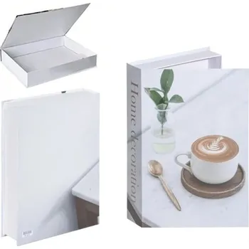 Dekorační falešná kniha "Home Decoration" Otevíratelná s úložným prostorem, stylová dekorace pro interiér