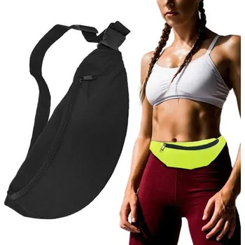 Sport HURTEL Běžecká ledvinka na cennosti a doklady ČERNÁ