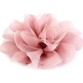 Šifónový květ Ø8 a 9 cm, malé, 17 (9 cm) růžová střední