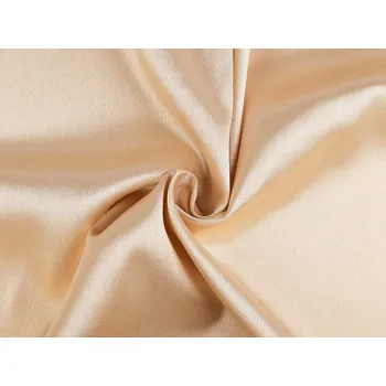 Satén krešovaný metráž, střední, 22 krémová