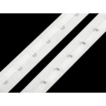 Zapínání korzetové bavlna šíře 25 mm Varianta: 1 bílá, Balení: 1 m