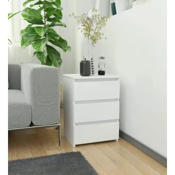 Noční stolek Malý noční stolek VALESTRA - bílý