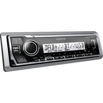 Autorádio Kenwood KMR-M508DAB autorádio konektor pro dálkové ovládání na volant, Bluetooth® handsfree zařízení, DAB plus tuner, odolné proti stříkající vodě