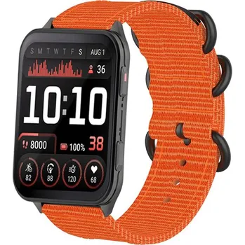 Příslušenství k chytrým hodinkám DUX 120529 NYLON Vyměnitelný řemínek pro Garmin Venu X1 oranžový