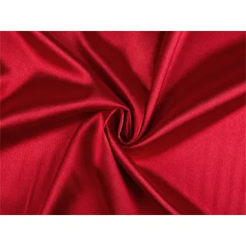 Satén krešovaný metráž, střední, 24 červená