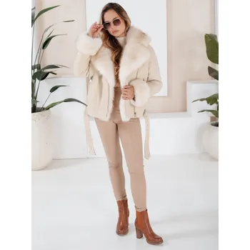 Dámská bunda Dámská bunda zimní GIRLROCK ramones s kožíškem TY5122 Barva: Béžová, Velikost: M