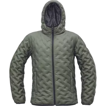 Pánská bunda CERVA NEURUM péřová bunda tm.olivová 4XL 03310038E5007