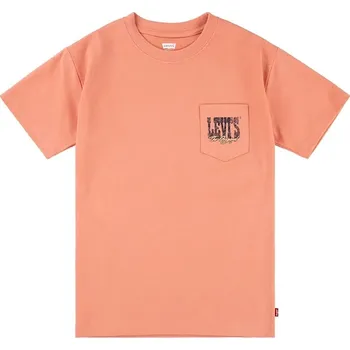 Chlapecké tričko Dětské tričko Levi's CANYON LANDSCAPE TEE 9EM301 oranžová 32X, vel. 164
