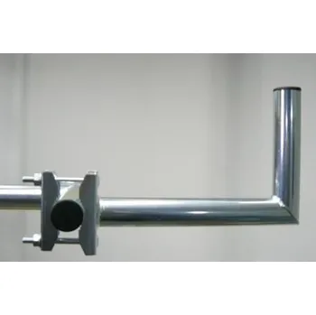 Příjem digitálního pozemního vysílání WFmetal Držák antény na balkón, galvanický zinek, délka 30cm K30B42