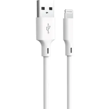Forever Recycling Recyklovatelný kabel USB-A - Lightning 1,5m 2,4A HDKR12-AL-00 bílý