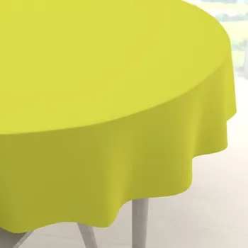 ubrus Dekorační kulatý ubrus Rongo RG-026 Žlutozelený Ø 100 cm