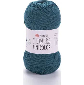 Yarn Art Flowers Unicolor 757 smaragdově zelená