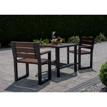 Zahradní sestava Zahradní souprava Moderní 1 s područkami ořech