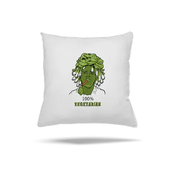 Polštář Bastard 100% vegetarián polštář White