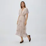 Reserved - Puntíkované šaty - krémová - 310HU-01X - 310HU-01X-XL