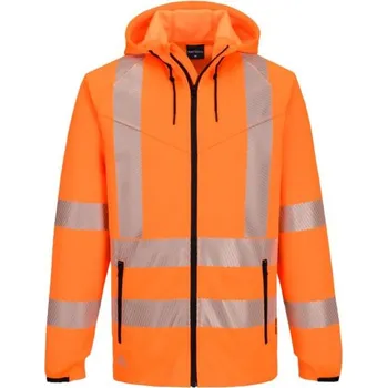 Pánská móda PortWest | KX3 sportovní mikina s kapucí na zip s vysokou viditelností - Orange / 6XL / 6XL / oranžová