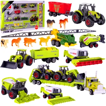 autíčko Kovové zemědělské stroje a traktory 1:64 – herní set pro děti