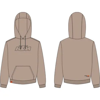 Pánská mikina KTM ESSENTIAL HOODIE Béžová S