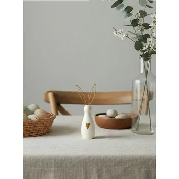 Velikonoční dekorace Sinsay - Keramický velikonoční zajíček se srdcem - vícebarevná - 830JH-MLC - 830JH-MLC-ONE