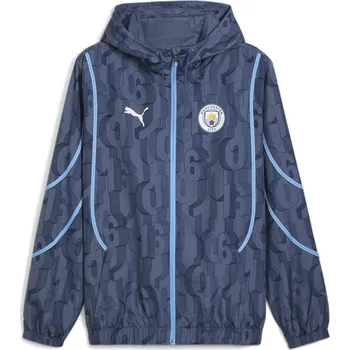 Fotbal PUMA Předzápasová bunda Manchester City 2024/25 XL MODRÁ