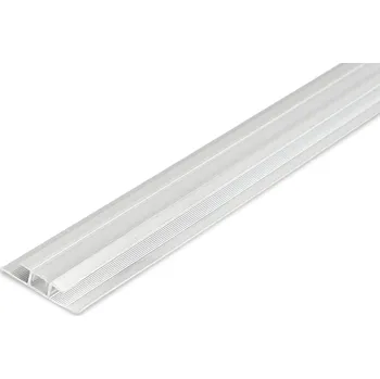 Stavební profil Rocko hliníkový T LED profil Černý T LED 4.5 x 2800 mm
