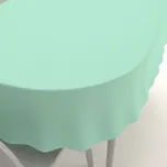 Dekorační oválný ubrus Rongo RG-019 Mintový 140x220 cm