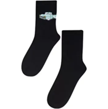 Pánské ponožky Vzorované pánské ponožky PERFECT MAN-CASUAL černá 42-44