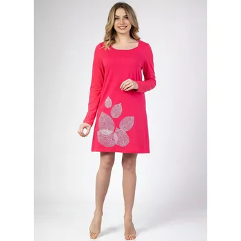 Dámská noční košile Dámská noční košile 144 dł/r Z25 tmavě růžová - Regina L