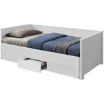 Rozkládací postel, bílá, GORETA