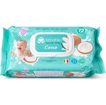 Vlhčený ubrousek SETABLU BABY Ubrousky vlhčené COCCO 72ks s klipem