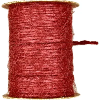 Stuha Jutový provázek GoGreen Twist – červený 2mm × 10m (Kroucený jutový provázek v syté červené barvě)