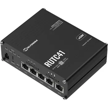 Stolní počítač Teltonika RUTC41 průmyslový router 4x LAN, 1x WAN, 4G/LTE, Dual SIM + eSIM, WiFi 6