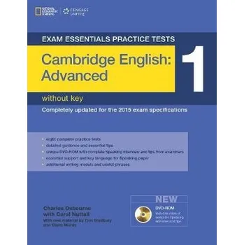 Anglický jazyk Exam Essentials Practice Tests: Cambridge English Advanced 1 with DVD-ROM - Bradbury, Tom a Yeates, Eunice