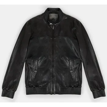 Pánská casual bunda Baťa pánská kožená bunda Baťa černé, vel. S