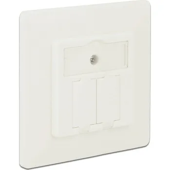 Elektrická zásuvka Delock zásuvka Snap In panel nevybavený specifikací 2 porty