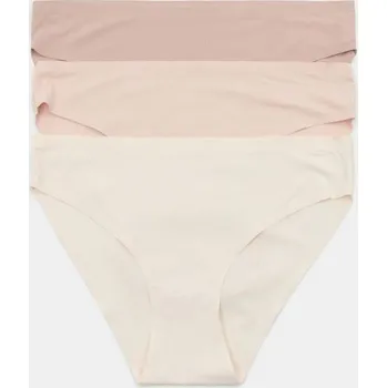 Oblečení a móda Sinsay - Sada 3 kusů kalhotek z žebrovaného úpletu - vícebarevná - 505GV-MLC - 505GV-MLC-S