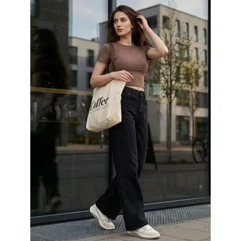 Sinsay - Bavlněné tričko - hnědá - 249HB-84J - 249HB-84J-L