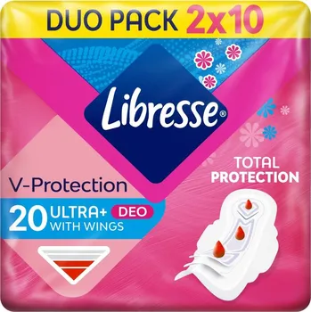 Menstruační vložka LIBRESSE Ultra Normal Wing Deo Fresh 2× 10 ks