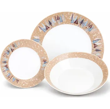 Sada nádobí Thun 1794 TOM PRAPOR talířová souprava zimní stromky 18 dílná