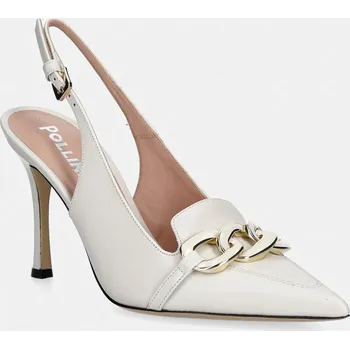 Dámské lodičky Kožené lodičky Pollini SA10109M1OTC0101 béžová 01X, EUR 41