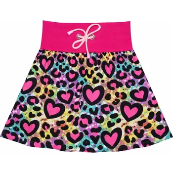 Dámská sukně Sukně řasená - Srdíčka Velikosti sukně: 146