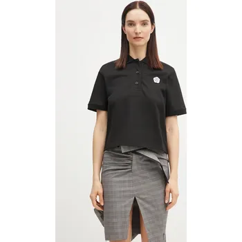 Bavlněné polo tričko Kenzo Boke Flower 2.0, S, černá, 99X